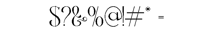 Clustery Royals Normal Font OTHER CHARS