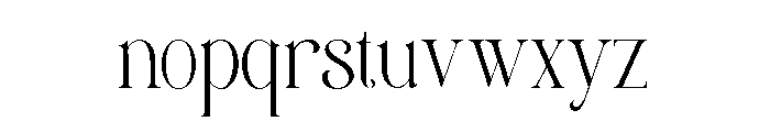 Clustery Royals Normal Font LOWERCASE