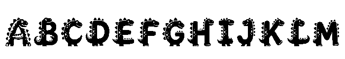 Clutha Regular Font UPPERCASE