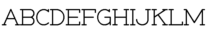 Clyne Slab Font UPPERCASE