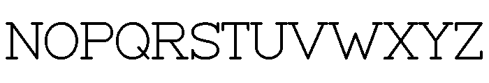 Clyne Slab Font UPPERCASE