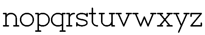 Clyne Slab Font LOWERCASE