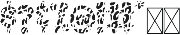 CLN-CheetahPrint Regular otf (400) Font OTHER CHARS