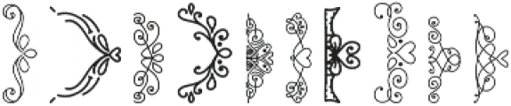 CLN - Ornament Set Regular otf (400) Font OTHER CHARS