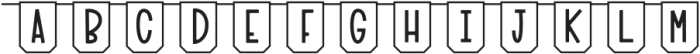 CLN-TagBanners4 Regular otf (400) Font LOWERCASE