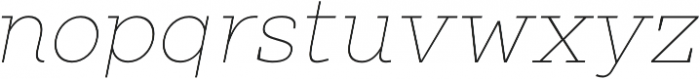 Clab Hairline Italic otf (100) Font LOWERCASE