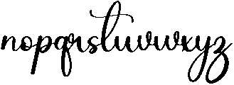 Clamshell Regular otf (400) Font LOWERCASE