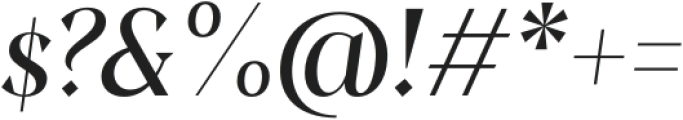 Clarinette Display Medium Italic otf (500) Font OTHER CHARS