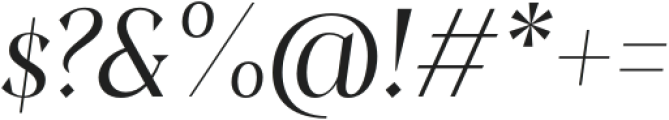 Clarinette Display Regular Italic otf (400) Font OTHER CHARS
