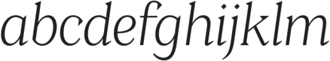 Clarinette Light Italic otf (300) Font LOWERCASE