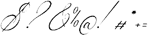 Claris Fleur Italic otf (400) Font OTHER CHARS