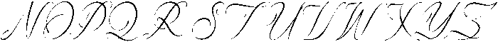 Claris Fleur otf (400) Font UPPERCASE