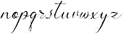 Claris Fleur otf (400) Font LOWERCASE