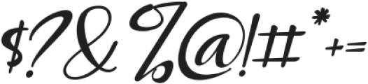 Clarissa-Italic otf (400) Font OTHER CHARS