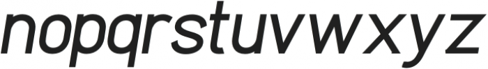 Clarity Nuvo Bold Italic otf (700) Font LOWERCASE