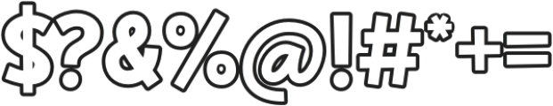 Clariza Sparks Outline otf (400) Font OTHER CHARS