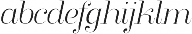 Clarize Light Italic otf (300) Font LOWERCASE