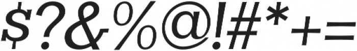 Clasica Slab Medium Italic otf (500) Font OTHER CHARS