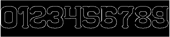 Classic Cartoon-Hollow-Inverse otf (400) Font OTHER CHARS