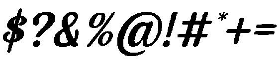 Classic Eve Italic otf (400) Font OTHER CHARS