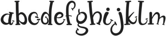 Classic Giggle Regular otf (400) Font LOWERCASE