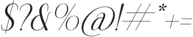 Classic Makore Italic otf (400) Font OTHER CHARS
