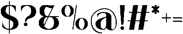 Classic Quality otf (400) Font OTHER CHARS