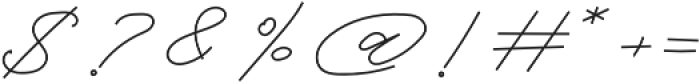 Classic Signature Italic otf (400) Font OTHER CHARS