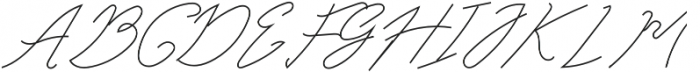Classic Signature Italic otf (400) Font UPPERCASE