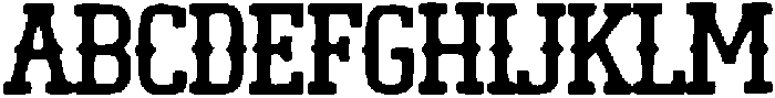 Classic Western Regular otf (400) Font UPPERCASE