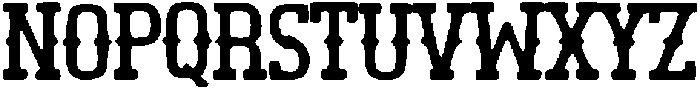 Classic Western Regular otf (400) Font UPPERCASE