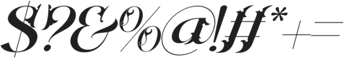Classical Blending Regular Italic otf (400) Font OTHER CHARS