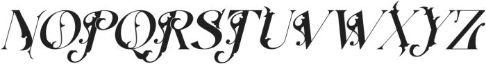 Classical Blending Regular Italic otf (400) Font UPPERCASE