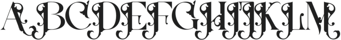 Classical Blending Regular otf (400) Font UPPERCASE