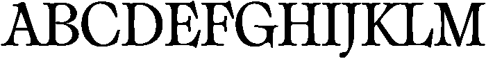 Classical Bold otf (700) Font UPPERCASE