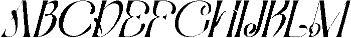 Classical Boundaries Italic otf (400) Font UPPERCASE