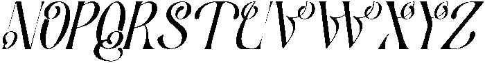 Classical Boundaries Italic otf (400) Font UPPERCASE