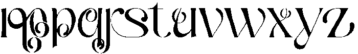 Classical Boundaries Regular otf (400) Font LOWERCASE