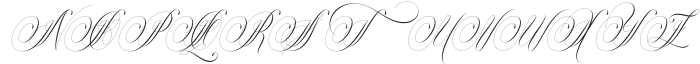 Classical Calligraphy Regular otf (400) Font UPPERCASE