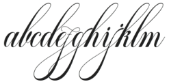 Classical Calligraphy Regular otf (400) Font LOWERCASE