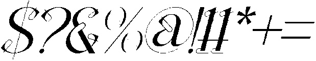 Classical Challenge Italic otf (400) Font OTHER CHARS