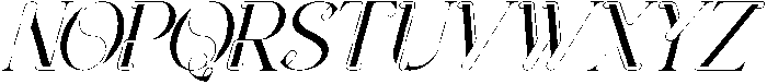 Classical Challenge Italic otf (400) Font UPPERCASE