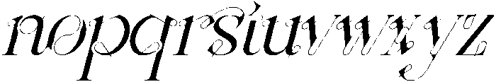 Classical Challenge Italic otf (400) Font LOWERCASE