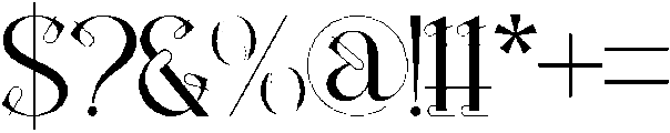 Classical Challenge Regular otf (400) Font OTHER CHARS
