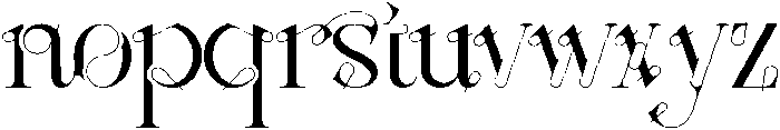 Classical Challenge Regular otf (400) Font LOWERCASE