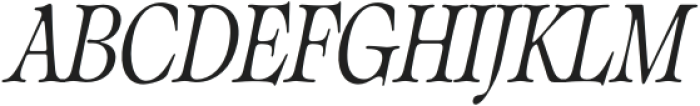 Classical Condensed Italic otf (400) Font UPPERCASE