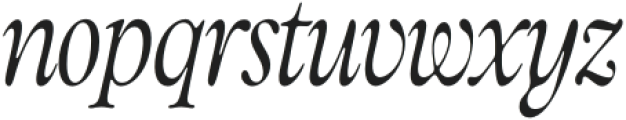 Classical Condensed Italic otf (400) Font LOWERCASE