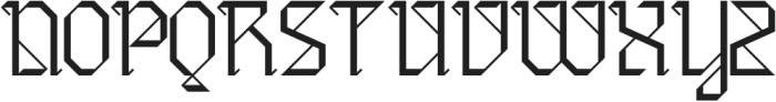 Classical Garments Regular otf (400) Font UPPERCASE