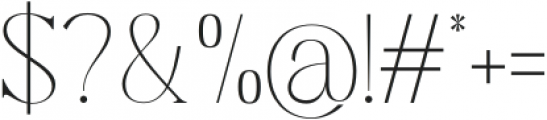 Classical Romance Thin otf (100) Font OTHER CHARS