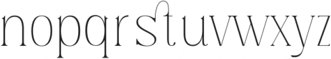 Classical Romance Thin otf (100) Font LOWERCASE